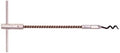 Allpax Flexible Packing Hook (No. 1) - 7.5 Inches Long, Flexible Wound-Wire Shaft, Steel Corkscrew-Style Tip and Comfort T-Handle (AX1210)