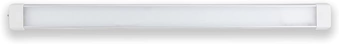 LED Interior Utility Light Fixture 30.3" x 2.6", High Lumen-Output Low Current Draw Energy Efficient, Frosted Lens 6000K Cool-White Even Diffused Beam, On/Off Rocker Switch 12V-24V DC, 1-Pack