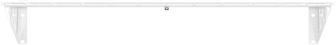 SafeRacks Wall Shelves - 2 Pk 12"x36" Wall Mountable Shelving Unit for Pantry or Utility, Heavy Duty Shelves w/ 4 Accessory Hooks, 300lbs Capacity, White