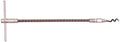 Allpax Flexible Packing Hook (No. 2) - 11 Inches Long, Flexible Wound-Wire Shaft, Steel Corkscrew-Style Tip and Comfort T-Handle (AX1211)