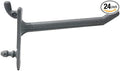 PegPro® 2" Hooks Kit for Standard “Wood Fiber” pegboard – Durable Plastic Pegboard Hooks - for Garage, Kitchen, Craft Room, and More (2" Hook - 24 Pack, Gray)