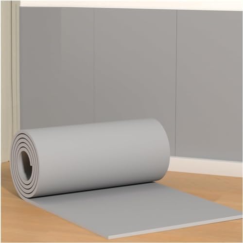 Self-Adhesive Rubber Foam Garage Wall Protectors - 39.3x39.3in Grey Wall Guards for Studios, Gyms & Cars - Impact-Resistant Equipment Protectors