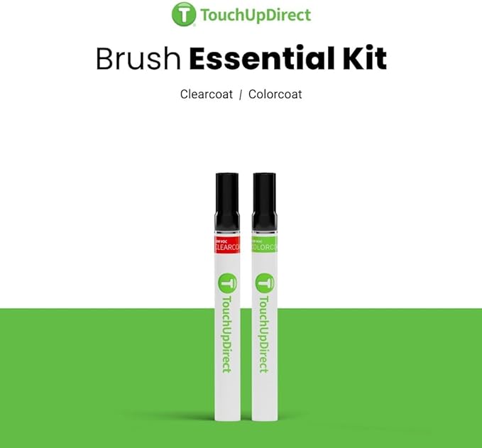 TouchUpDirect 8R3 Pacific Blue Metallic Compatible with Toyota Exact Match Touch Up Paint Brush - Essential Kit
