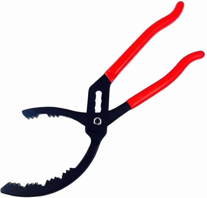 Oil Filter Wrench, 50mm to 130mm Large Adjustable Oil Filter Plier, 14" Big Oil Filter Removal Tool for Engine Filters, Conduit, Fittings