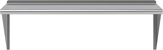 AmGood 48" Long X 24" Deep Stainless Steel Wall Shelf | NSF Certified | Appliance & Equipment Metal Shelving | Kitchen, Restaurant, Garage, Laundry, Utility Room