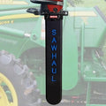 SawHaul Universal Tractor Chainsaw Holder - Made in Kansas USA - Fixed Mount Chainsaw Carrier (28" Blue) Compatible w/All Brands