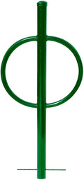 Sandbaggy Post and Ring Rack - In Ground - Commercial Outdoor Bike Parking & Storage Racks (Green, 1)