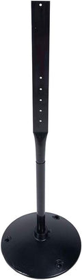Heavy Duty Cast Iron Sign Post and Base Kit - 17" DIA Stand with 48" Post and Bolts & Nuts for Hanging Signs, Portable Sign Holder for Parking and Recreational Use
