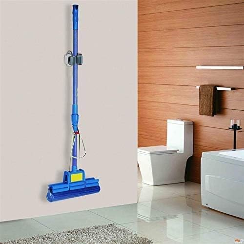 3-H 10 Pack Mop and Broom Holder Big Size Hanging 1 KG Extra, Broom Holder Wall Mount for Hanging and Organizing Shove Rake Yard Tools in Kitchen Shed Laundry Room Bathroom Garden(grey)