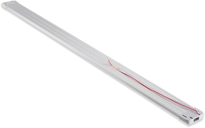 RV Cargo Truck LED Interior Utility Light Fixture 42.1" x 2.6", High Lumen-Output Low Current Draw, Frosted Lens 6000K Cool-White Even Diffused Beam, On/Off Rocker Switch 12V-24V DC, 1-Pack