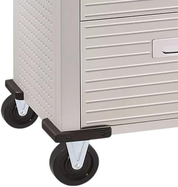 Heavy Duty 8-Piece Steel Garage Cabinet Storage Set With Rolling Workbench, 14 Feet Wide