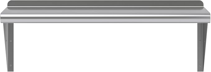 AmGood 12" X 30" Stainless Steel Wall Shelf | NSF Certified Metal Shelving