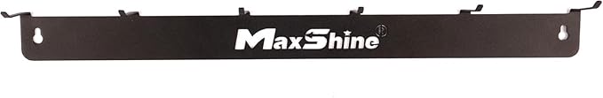 Maxshine Universal Detailing Brush Hanger - 6 Organizer Hooks, Lightweight Wall-Mounted Design for Auto Detailing Supplies, Ideal for Garage & Mobile Use (Logo, 2, Count)