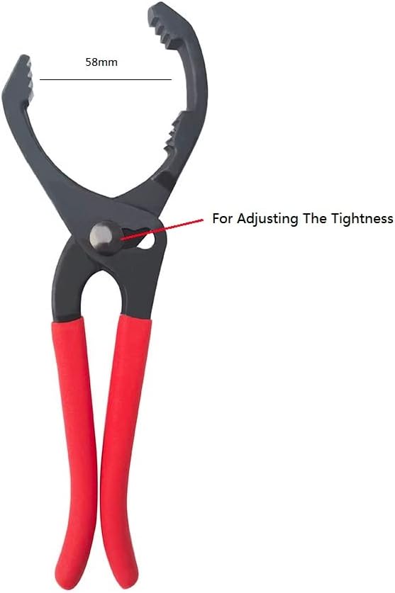 Oil Filter Wrench, 10"&12" 2PCS Adjustable Oil Filter Pliers Set, Multifunction Oil Filter Removal Tool, Ideal for Filters, Conduit, Fittings