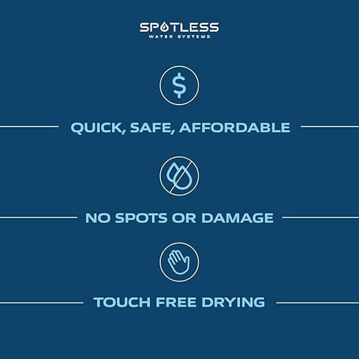Spotless Water Systems - DIC-10, Simple Window, Solar Panel, RV & Car Wash System, Works for All Vehicles, Motorcycles, Bikes, Boats, Planes, Yachts, Towel Drying Eliminated