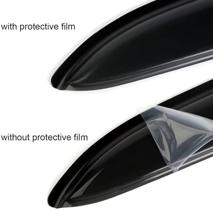 in-Channel Window Visor Deflector Compatible with Ford F150 Super Crew Cab 2015-2024 Rain Guards Smoke 4pcs