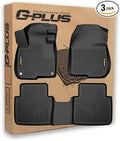 G-PLUS Floor Mats Compatible with Honda CR-V CRV 2017 2018 2019 2020 2021 2022 (Include Hybrid Models), TPE All Weather Full Cover Protection,1st & 2nd Row Floor Liners,Black