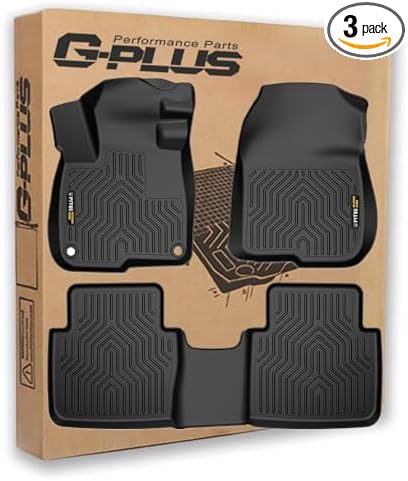 G-PLUS Floor Mats Compatible with Honda CR-V CRV 2017 2018 2019 2020 2021 2022 (Include Hybrid Models), TPE All Weather Full Cover Protection,1st & 2nd Row Floor Liners,Black