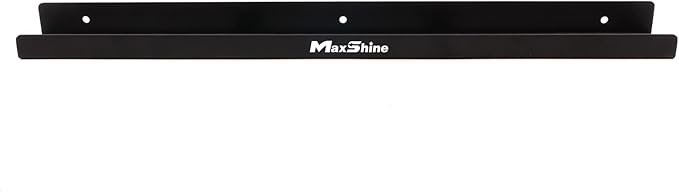Maxshine Universal Trigger Bottle Holder H03D | Metal, Black | Wall Mount, Holds 6 Bottles, Lightweight | Garage Spray Bottle Organizer for Car Detailing Supplies