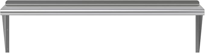 AmGood 48" Long X 14" Deep Stainless Steel Wall Shelf | NSF Certified | Appliance & Equipment Metal Shelving | Kitchen, Restaurant, Garage, Laundry, Utility Room