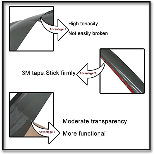 Smoke Side Window Visors Compatible with 06-10 Dodge Charger Sun/Rain Guards Wind Deflector 4pc