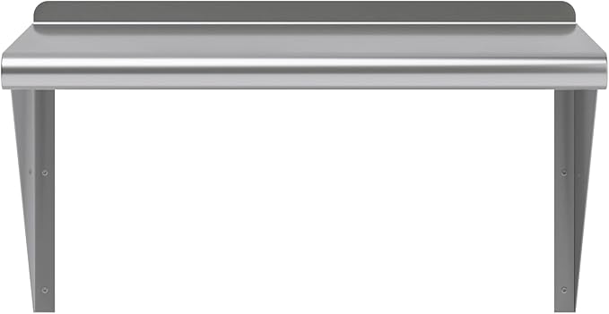 AmGood 24" Long X 16" Deep Stainless Steel Wall Shelf | NSF Certified | Appliance & Equipment Metal Shelving | Kitchen, Restaurant, Garage, Laundry, Utility Room