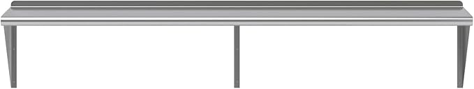 AmGood 72" Long X 18" Deep Stainless Steel Wall Shelf | NSF Certified | Appliance & Equipment Metal Shelving | Kitchen, Restaurant, Garage, Laundry, Utility Room