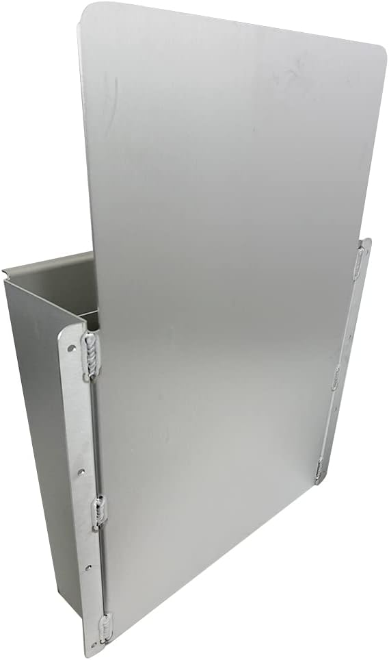 Pit Posse PP3351 Aluminum Wall Mount Floor Jack Holder Pouch Stabilizer - Made in USA - Stabilizer for Enclosed Race Trailer Garage Shop Organizer Storage Snowmobile 5th Wheel Toy Hauler (Silver)