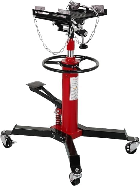 Transmission Jack with Wheels-Hydraulic Transmission Jack with Foot Pedal, 1/2Ton(1322LBS) High Telescoping Lift Jacks 33.8" to 72.8" for Garage and Shop