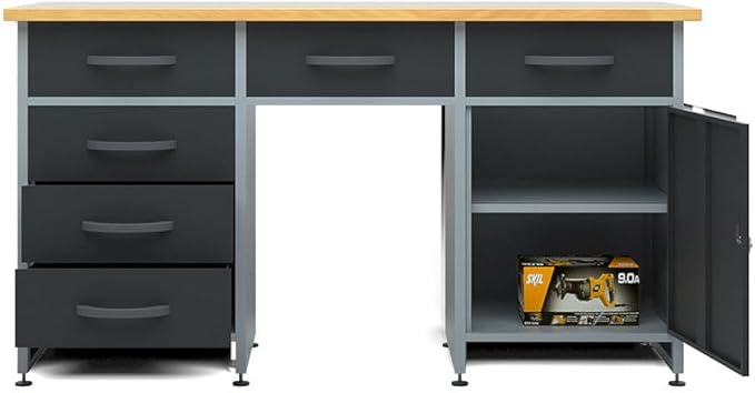JZD Metal Storage Organization System, Hanging Closet, for Garage Basement Utility Room