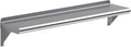 AmGood 8" X 36" Stainless Steel Wall Shelf | Metal Shelving | Garage, Laundry, Storage, Utility Room | Restaurant, Commercial Kitchen | NSF