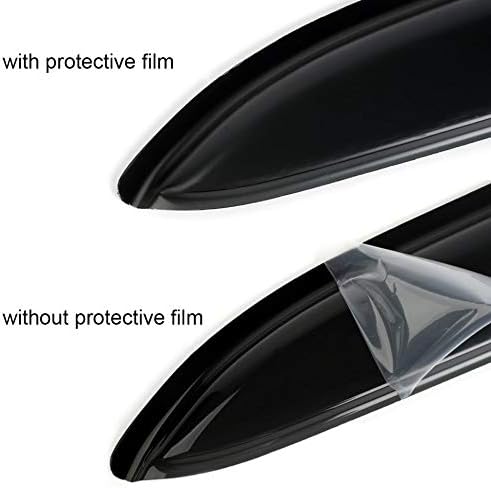 94307 Side Window Wind Deflector, 4pcs Out-Channel Tape-On Nice Rain Guards Set, Window Visor fit for 2007-2012 Dodge Nitro
