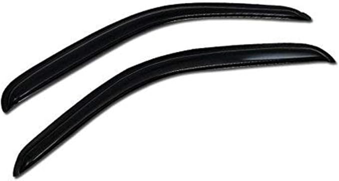 Dark Smoke Tint Window Visors Front Rear Deflector Sun/Rain/Wind Guards Shade for 1995-2004 Compatible with Toyota Tacoma - 2pcs