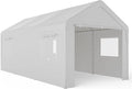 Carport 10x20 Ft, 120 LBS Heavy Duty Car Canopy, Portable Garage with Roll-up Windows and Removable Sidewalls, Car Port for Tractor, Truck, Boat