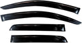 KPY Window Visor Compatible with 2004-2014 Ford F150 SuperCab, 4PC Rain Guard Side Window Vent Deflectors Tape-On Style, 2004 2005 2006 2007 2008 2009 2010 2011 2012 2013 2014 (SuperCab Only)