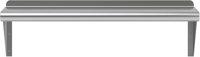 AmGood 30" Long X 10" Deep Stainless Steel Wall Shelf | NSF Certified | Appliance & Equipment Metal Shelving | Kitchen, Restaurant, Garage, Laundry, Utility Room