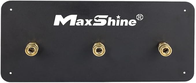Maxshine 1/4" Universal Quick Connect Foam Cannon Holder – Wall-Mounted Organizer for Garage & Mobile Detailing – Holds Multiple Foam Cannons – Durable & Compatible Design