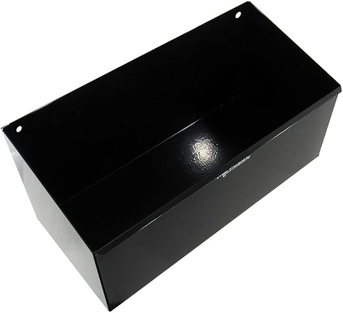 Pit Posse 430BK Double Utility Fuel Jug Rack Holder Shelf 23" Fits 2 Five Gallon Jugs - Made in USA - Enclosed Race Trailer Garage Shop Aluminum Storage Organizer - Includes Mounting Hardware (Black)