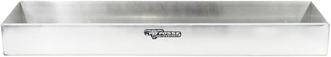 Pit Posse 443 Oil Shelf 12 Quart Bottle Holder Storage Organizer Caddy 32" - Made in USA - Enclosed Race Trailer Garage Shop Automotive Motor Engine Oil Rack Caddie Shelves (Silver)
