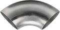 OD 1.5 Inch 90 Degree SS304 Stainless Steel Bend Tube Exhaust Elbow Pipe for Car Modified Exhaust System 1.5" Piping Silver Tone，Stair Handrail (1pcs)