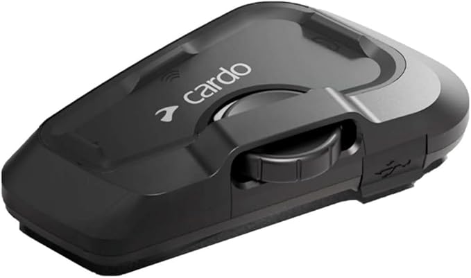 Cardo Systems FREECOM 2X Motorcycle 2-Way Helmet Bluetooth Communication System Headset Intercom, Universal Bluetooth Connectivity, Waterproof, 40mm Speakers - Dual Pack