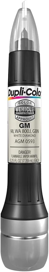 Dupli-Color AGM0593 Scratch Fix All-In-1 Exact-Match Automotive Touch-Up Paint – General Motors White Diamond – 0.25 oz. Paint Pen