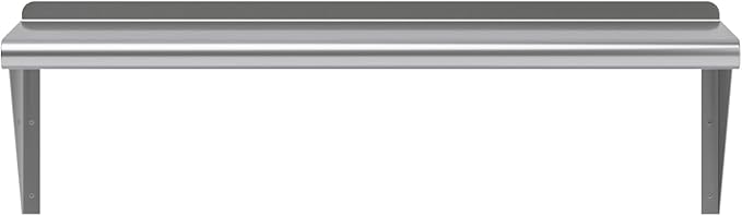 AmGood 36" Long X 12" Deep Stainless Steel Wall Shelf | NSF Certified | Appliance & Equipment Metal Shelving | Kitchen, Restaurant, Garage, Laundry, Utility Room