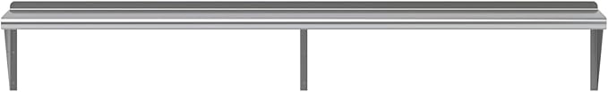 AmGood 72" Long X 12" Deep Stainless Steel Wall Shelf | NSF Certified | Appliance & Equipment Metal Shelving | Kitchen, Restaurant, Garage, Laundry, Utility Room