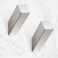 NINETREX Towel Hooks Brushed Nickel Stainless Steel 2 Pack Heavy Duty Modern Wall Hooks Silver Robe Hook for Bathroom Livingroom Hotel Style Wall Mounted