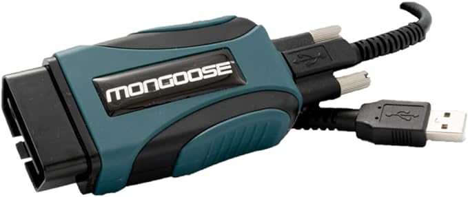 Opus IVS Mongoose-Plus J2534 OEM Vehicle Interface Cable - Designed for Chrysler/Dodge/Jeep OEM Reprogramming and Diagnostics