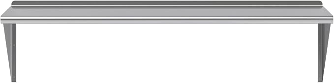 AmGood 60" Long X 24" Deep Stainless Steel Wall Shelf | NSF Certified | Appliance & Equipment Metal Shelving | Kitchen, Restaurant, Garage, Laundry, Utility Room