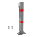 Folding Parking Barrier Lockable Car Bollard Driveway Safety Security Post