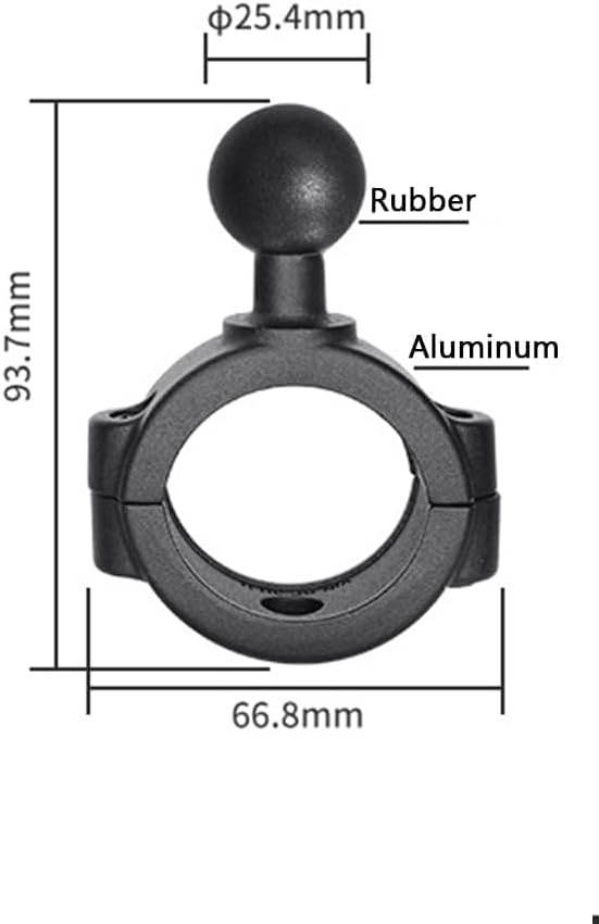 Strg Handlebar Tablet Mount with Rail Base for Rails 1.12'' to 1.50'' in Diameter for 6" Tablets, Motorcycle Tablet Holder for Bike Motorcycle Handlebar ATV/UTV and More Rails