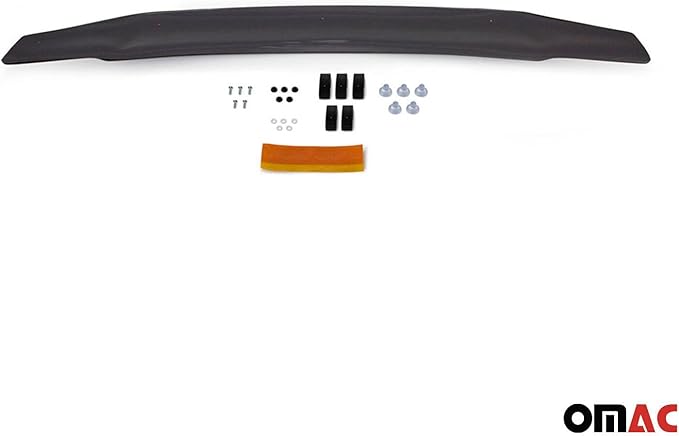 OMAC Front Bug Shield Hood Deflector Guard for VW Amarok 2010-2020 Black Smoke